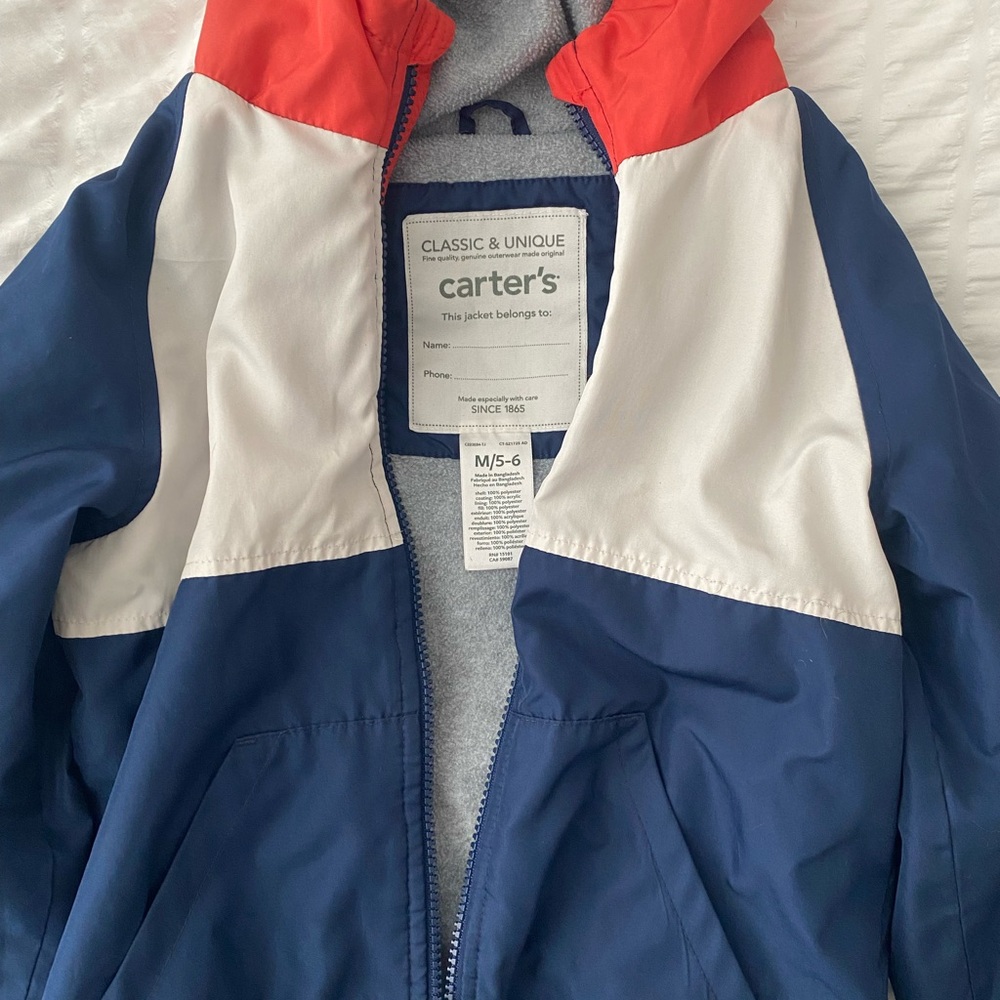 (3/$20) Colorblock Hooded Jacket - Picture 2 of 5